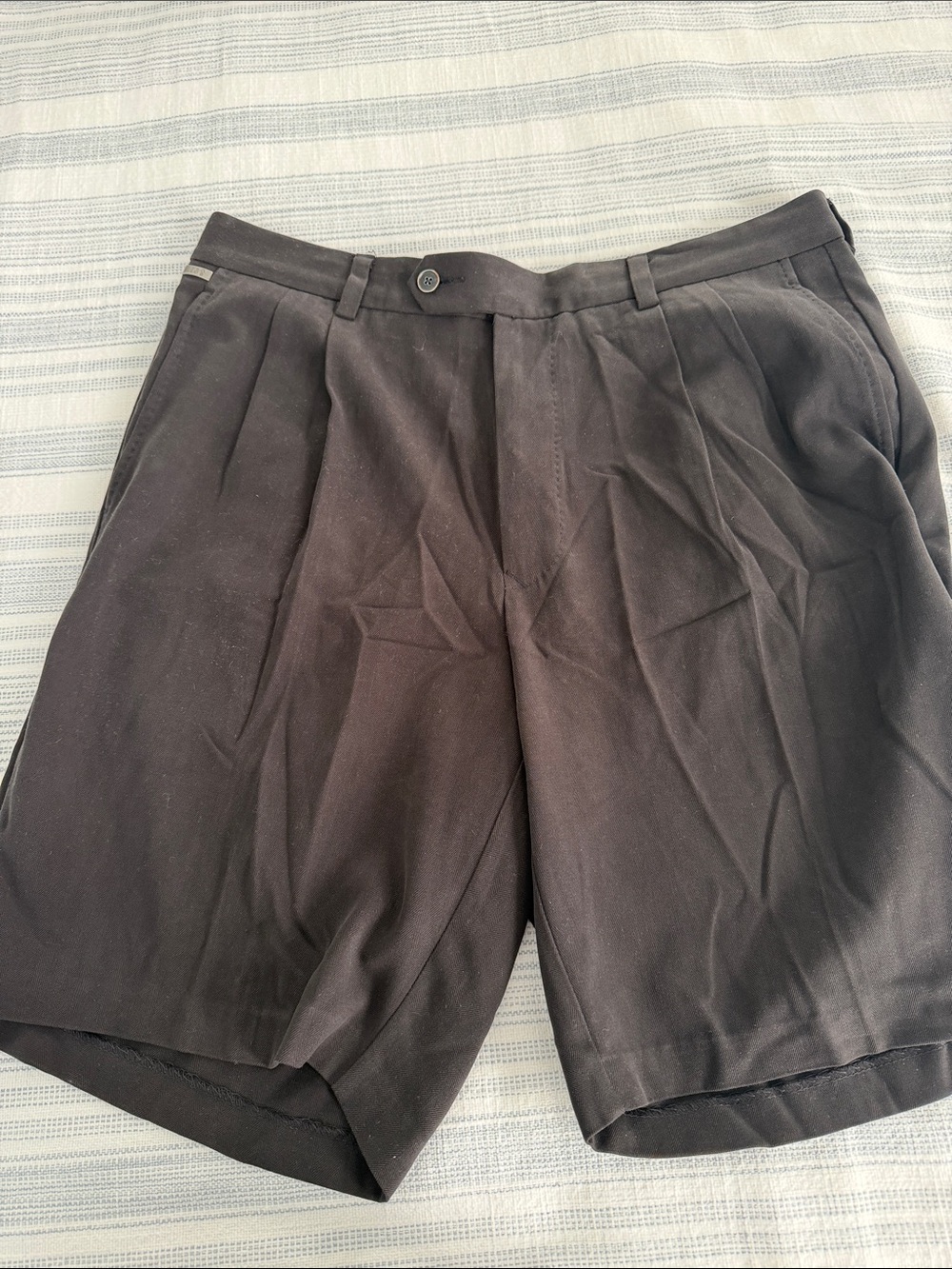 Men's Black Tommy Bahama  Pleated Dress Shorts